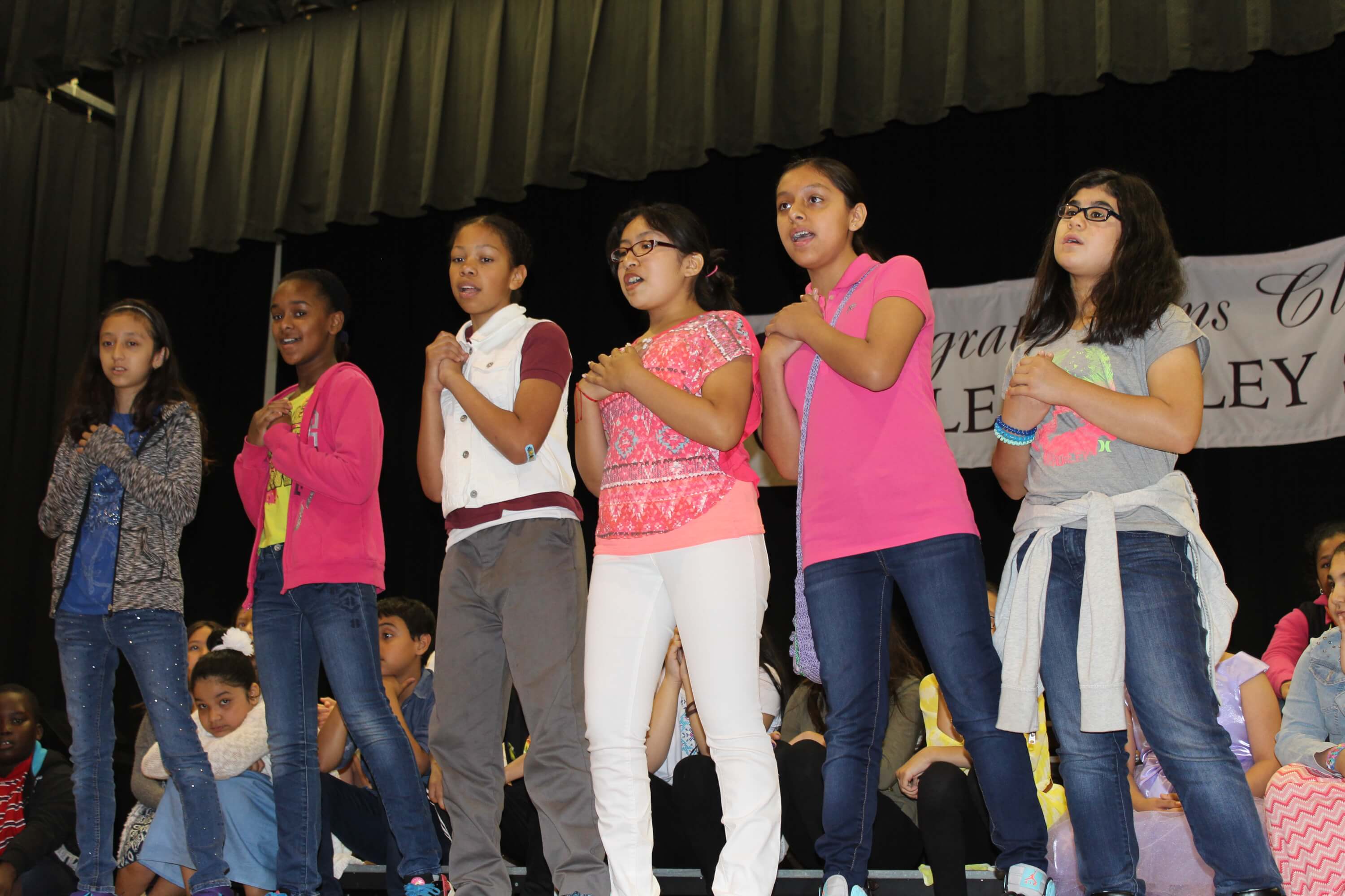 Boys and Girls Clubs of Paterson and Passaic performing on stage