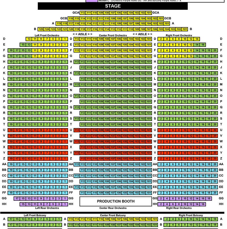 Mayoarts Org Seating Chart