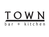 town bar and kitchen restaurant logo
