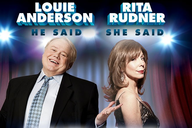 Louie Anderson and Rita Rudner