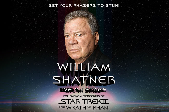 William Shatner Live on Stage following a screening of Star Trek II: The Wrath of Khan