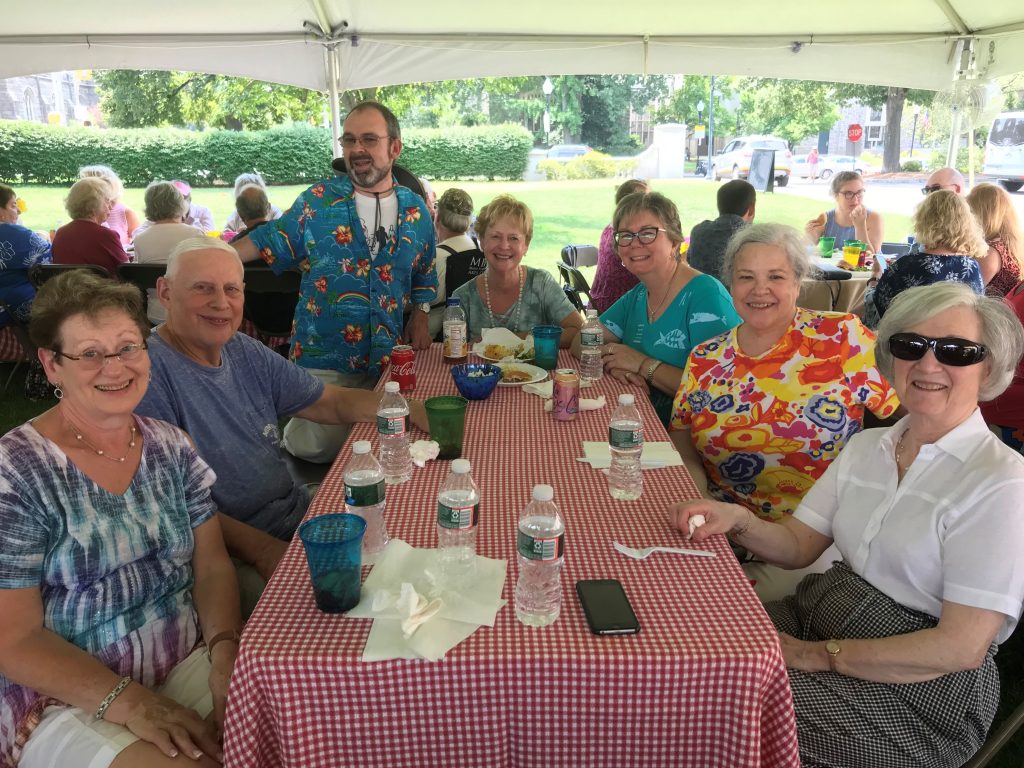 volunteers at picnic