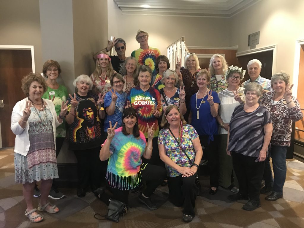 volunteers dressed up for Summer of love