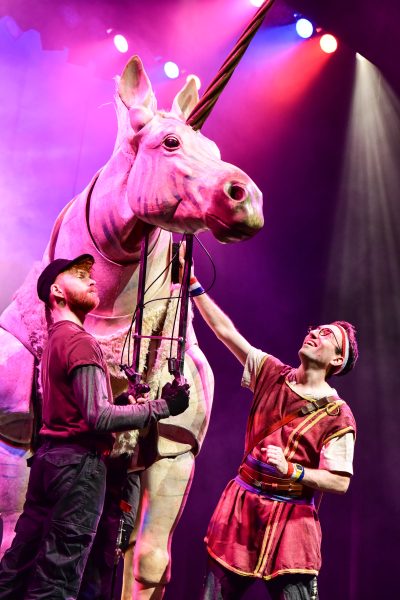 knight petting unicorn