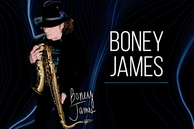Boney James with saxophone