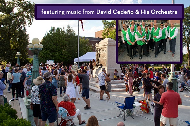 Salsa Under The Stars featuring music from David Cedeño and his orchestra