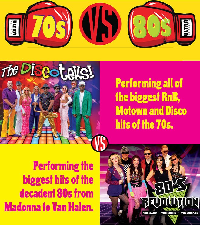 70s vs 80s: A Musical Battle - Mayo Performing Arts Center