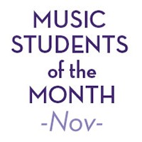 music students of the month Nov
