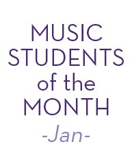 MPAC Music Students of the Month, January , Outstanding Percussionists