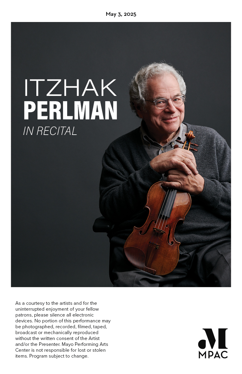 Itzhak Perlman program cover