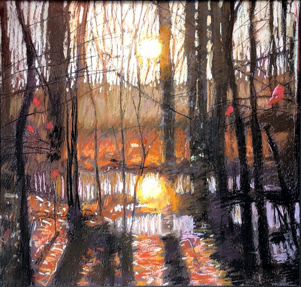 Swamp 1 Pastel 18 X 17