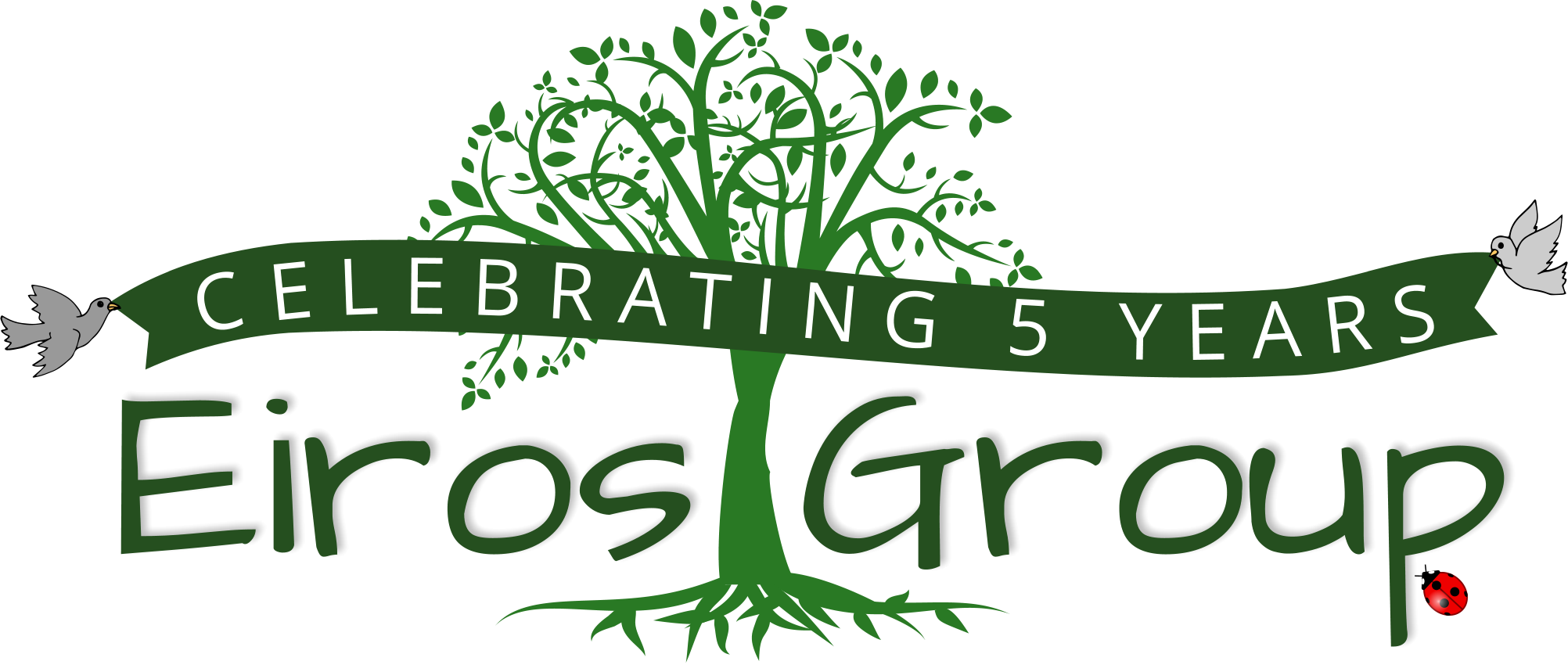 Eiros Group 5th Year Anniversary Logo