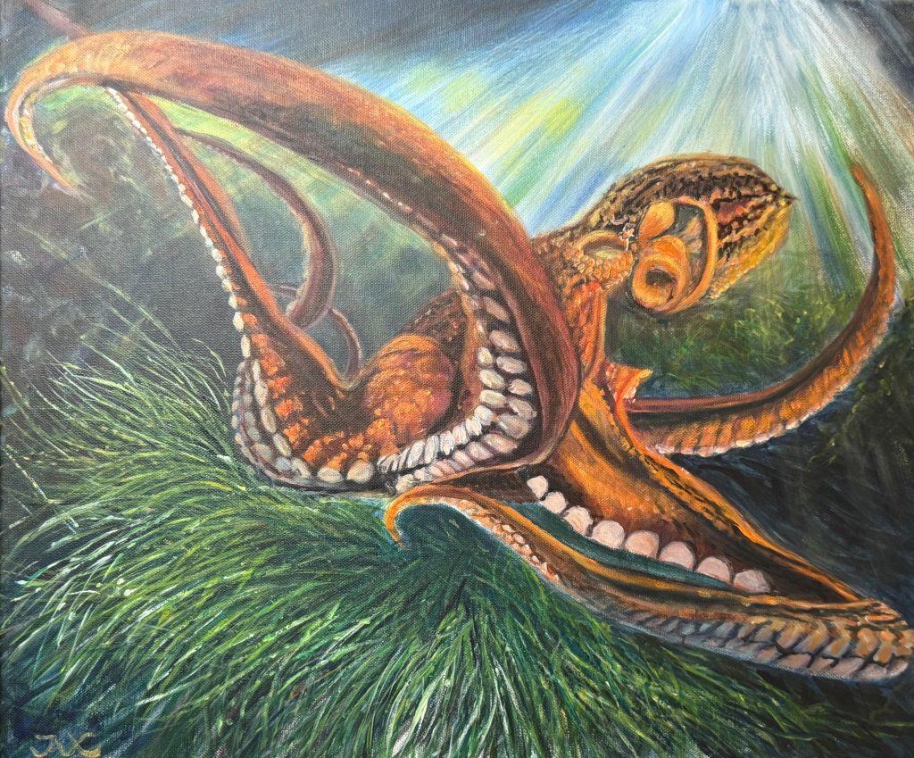 Jax Kwok, Current's Dancer, Acrylic