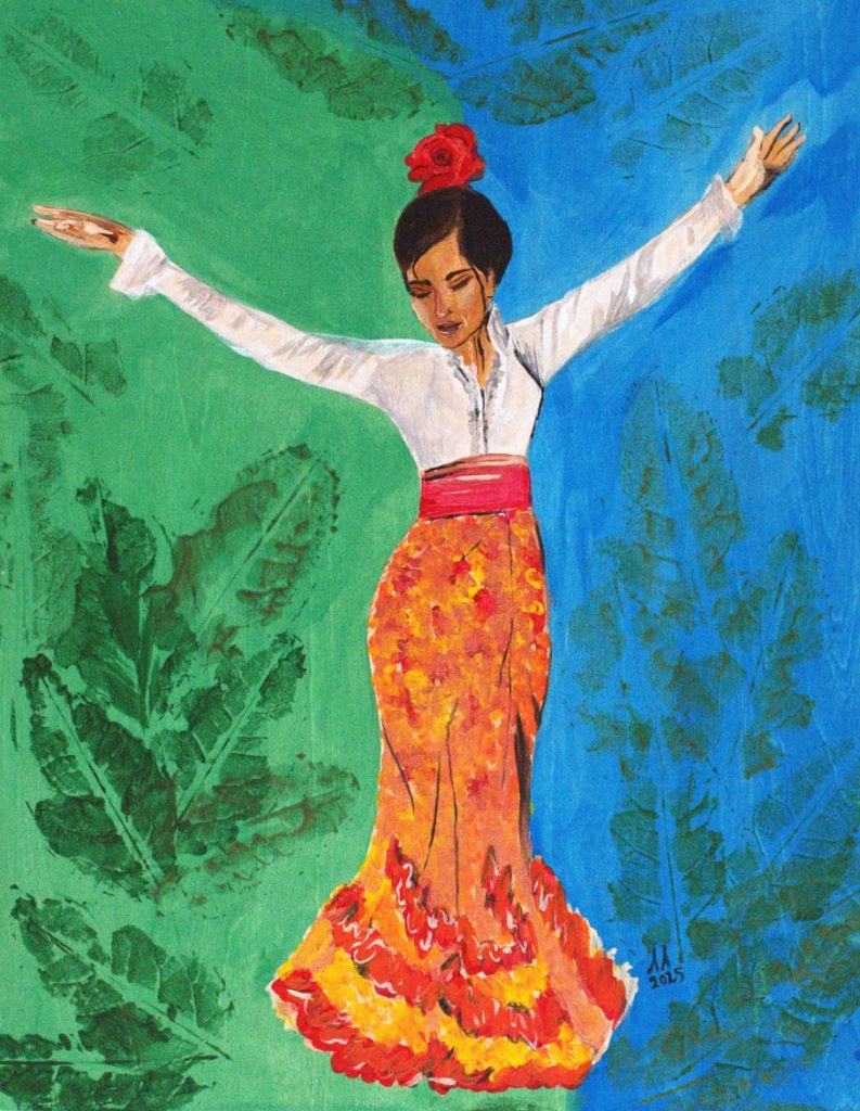 Sue Siva, Flamenco Spirit, 14x11