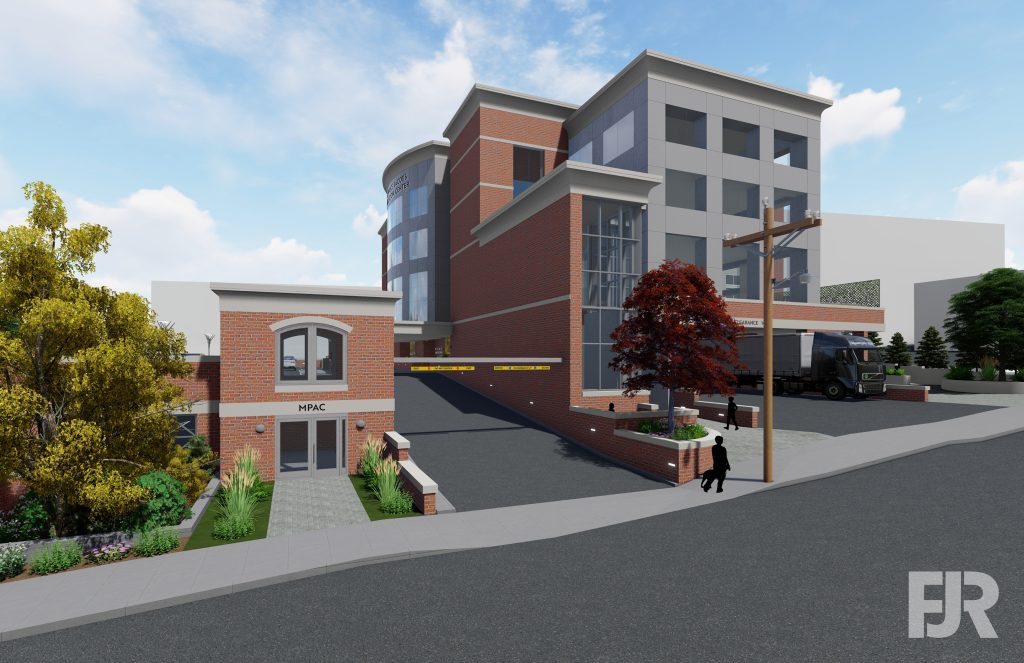 6. View From Pine (staff parking entrance)